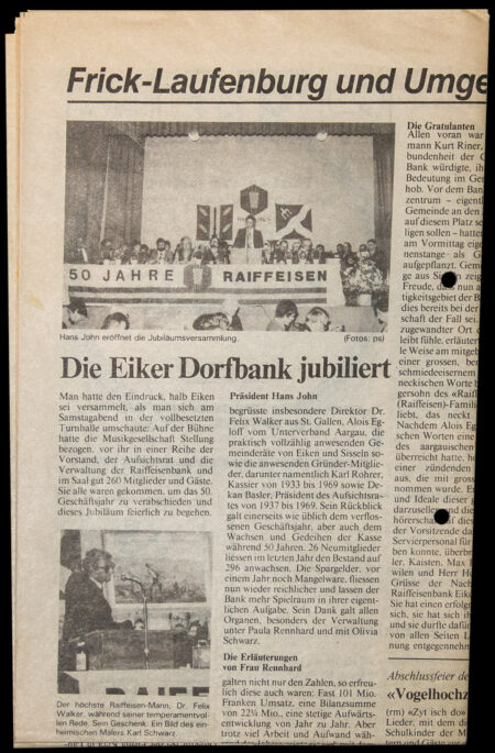RB Frick Onpager 27 1983 50 Jubilaeum Eiken Sisseln